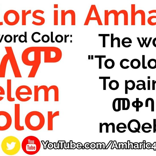 Colors in Amharic – Learn Amharic (Vocabulary)