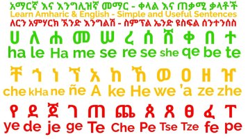 Learn Ethiopian Alphabet In English Practice! (Amharic)